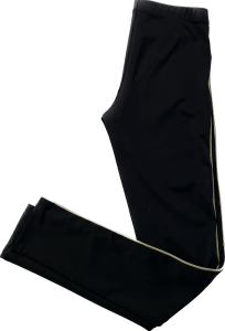 Czarne legginsy ze złotym zdobieniem, PATRIZIA PEPE, 38 (M) 