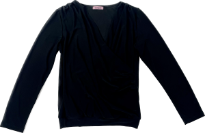 Czarna bluzka z drapowaniem, TRESSORE, 38 (M)