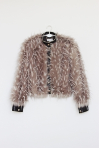 Faux Fur Biker Jacket, PATRIZIA PEPE, 34 (XS)