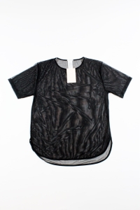 Czarna, transparentna bluzka, WOLFORD, 36 (S)