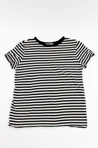 Biało-czarna koszulka w paski, STRADIVARIUS, 34 (XS)
