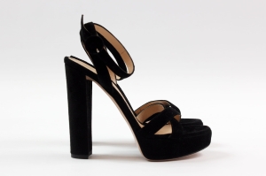 Skórzane sandały na słupku, NOWE, GIANVITO ROSSI, 36