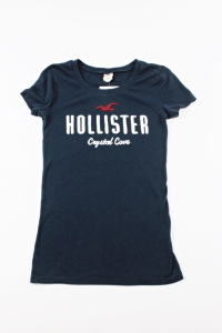 Granatowa bluzka z napsiem, HOLLISTER, 36 (S)