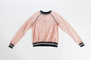 Różowa, koronkowa bluza, NIUMI MOMENTS, 36 (S)