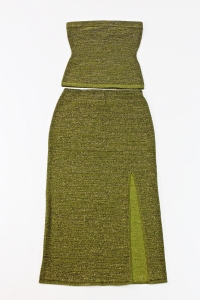 Zielony komplet (spódnica + top), COS, 36 (S)
