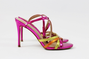 Kolorowe sandały na obcasie, GUESS, 38