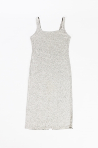 Szara sukienka na naramkach, BERSHKA, 36 (S)