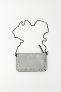 Różowo-szara torebka na łańcuszku, ZARA 