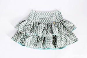 Kolorowa spódniczka z falbanami, NIUMI CLOTHES, 32 (XXS) 