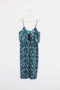 Zielona sukienka w kwiaty, NOWA, TRENDYOL, 36 (S)