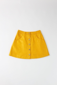 Skórzana spódniczka z jedwabną podszewką, CHAOS, 34 (XS)