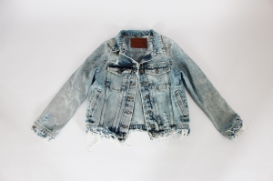 Niebieska jeansowa kurtka, BYNAMESAKKE, 36/38 (S/M)