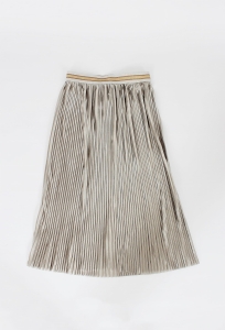 Srebrno-złota plisowana spódnica midi, NOWA, ECHO, 34 (XS)