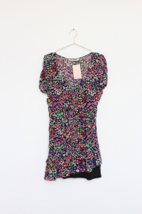 Drapowana sukienka w kwiaty, ZARA, 38/40 (M/L)