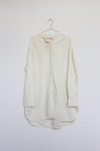 Kremowa koszula z lnu i wiskozy, UNIQLO, 40 (L)