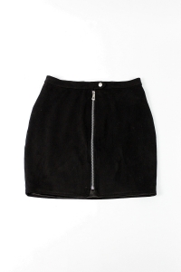 Czarna, zamszowa spódniczka, NA-KD, 38 (M)