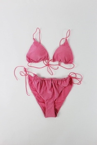 Różowy, lekko brokatowy strój kąpielowy, NOWY, IT'S NOW COOL, 36 (S)