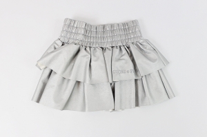 Srebrna spódnica z falbanami, NOWA, CUORI E PICCHE, 36 (S)