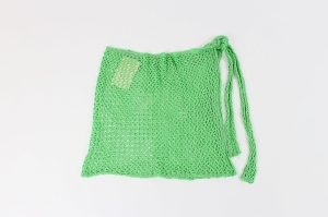 Zielona, siateczkowa spódniczka/narzutka, 34/36 (XS/S)