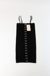 Czarna sukienka mini w prążki, ZARA, 34/36 (XS/S)