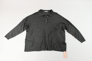 Szary sweter z kołnierzykiem, ZARA, 38 (M)