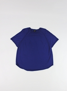 Granatowa bluzka z wiskozy, MASSIMO DUTTI, 36 (S) 