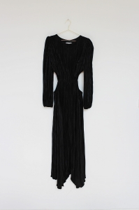 Czarna suknia maxi z wycięciami, LOVE&ROSE, 36 (S)