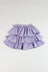 Fioletowa spódniczka z falbanami, ZARA, 34 (XS)