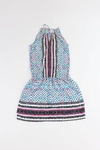 Kolorowa, letnia sukienka we wzory, PROMOD,  34 (XS)