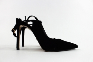 Czarne, zamszowe szpilki, GINO ROSSI, 39