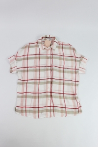 Koszula na krótki rękaw w kratę, MANGO, 34 (XS) 