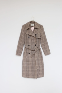 Trencz w kratę, STRADIVARIUS, 34 (XS)