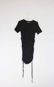 Czarna sukienka w prążki, ZARA, 36/38 (S/M)