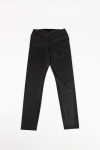 Czarne, woskowane legginsy, CALZEDONIA, 36 (S)