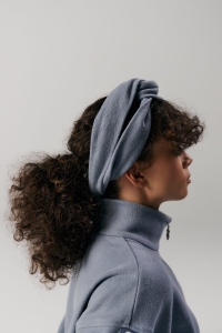 Granatowa opaska z supełkiem, NOWA, CUORI E PICCHE