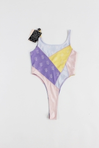 Kolorowe body/strój kąpielowy, NOWE, CUORI E PICCHE, 36 (S)