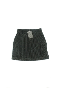 Czarna spódniczka w prążki, NOWA, CUORI E PICCHE, 36 (S)