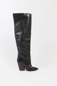 Czarne, skórzane kozaki, IRO, 39