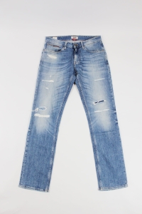 Niebieskie spodnie jeansowe z dziurami, TOMMY JEANS, W31/32