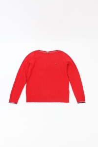Czerwony sweter, TOMMY HILFIGER, 34 (XS)