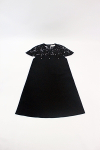 Czarna sukienka z koronkową górą, RED VALENTINO, 38 (M)