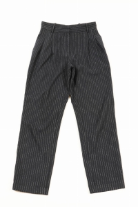 Granatowe spodnie z dodatkiem wełny, H&M, 34 (XS)