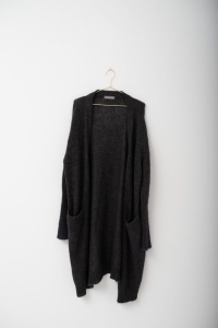 Szary, wełniany kardigan, NOWY, 303 AVENUE, ONE SIZE