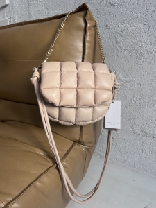 Skórzana, beżowa torebka, NOWA, RINO&PELLE