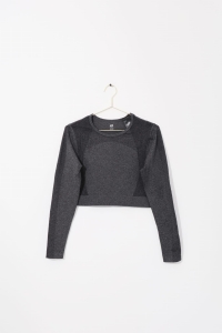 Szary top sportowy, H&M, 38 (M)
