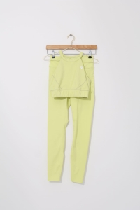 Neonowy komplet sportowy (legginsy + top), OCEANSAPART, 36 (S)