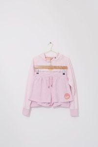 Różowy  komplet dresowy (szorty+ bluza), SOHO NEW YORK, 36 (S)