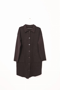 Czarny, dłuższy kardigan, 36/38 (S/M)