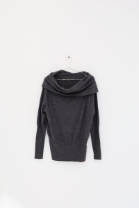 Szary sweter z dekoltem opadającym na ramiona, ORSAY, 40 (L)