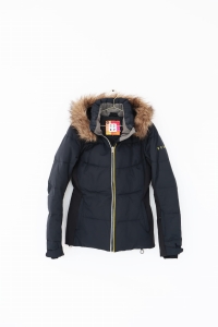 Granatowa, ciepła kurtka narciarska, ROXY, 36/38 (S/M)